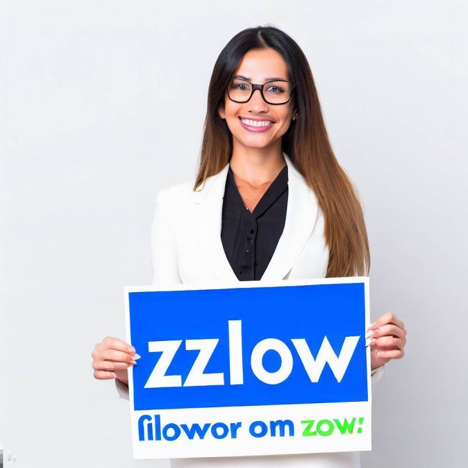 zillow offers ai generated agent holding a sign