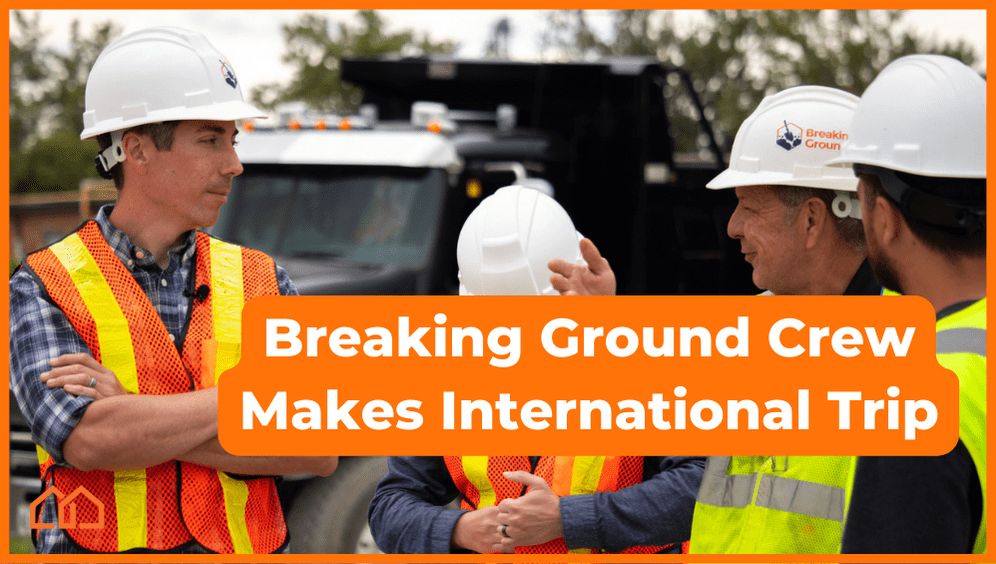 Breaking ground goes to a construction site