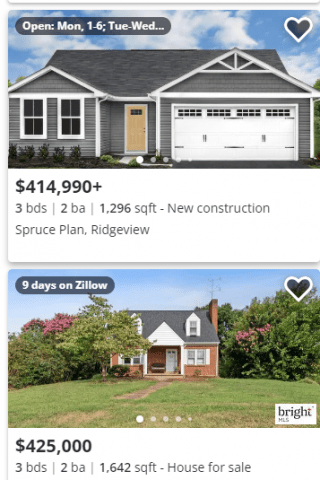 homes for sale in culpeper