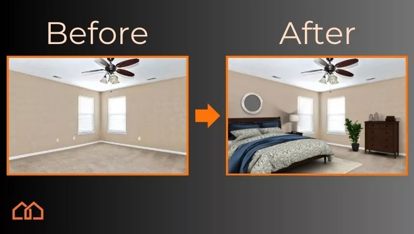 before and after virtual home staging photos 2