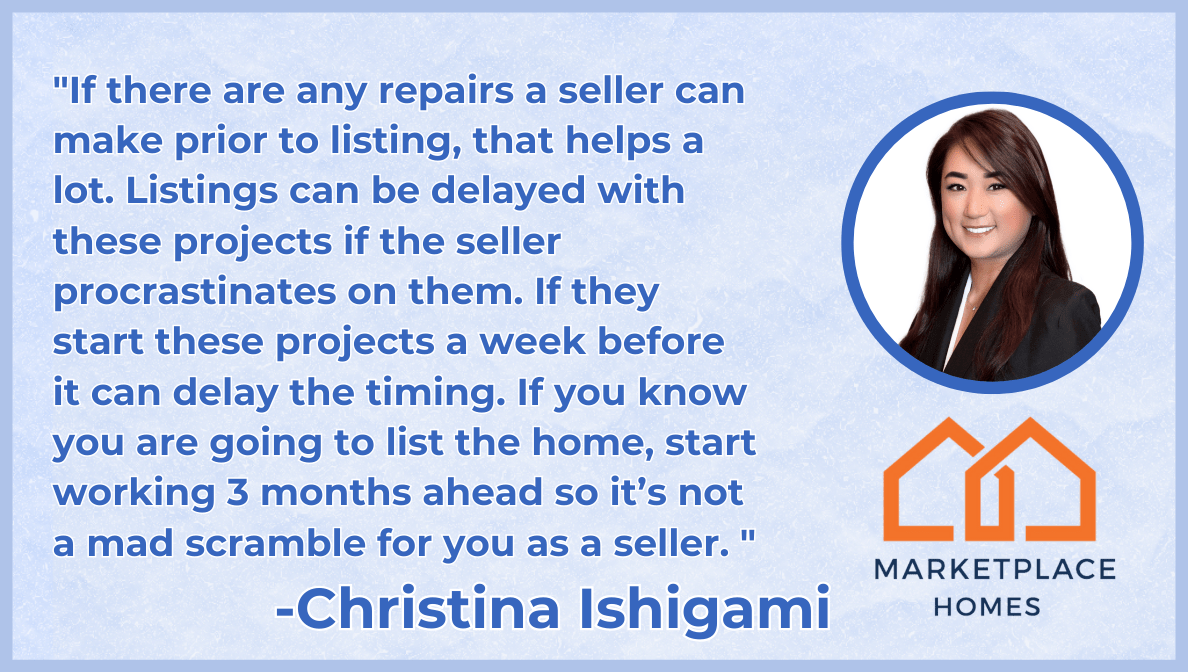 Christina Ishigami quote about selling a home quickly