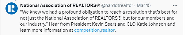 national association of Realtors opinion